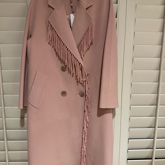 NWT LoveShackFancy beautiful knee-length, 100% cashmere coat - Picture 7 of 9